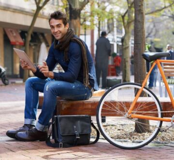 men-model-in-park-with-bike men-model-in-park-with-bike